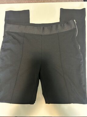 Everlane Black Stretch Knit Women’s Trousers with Side Zip
